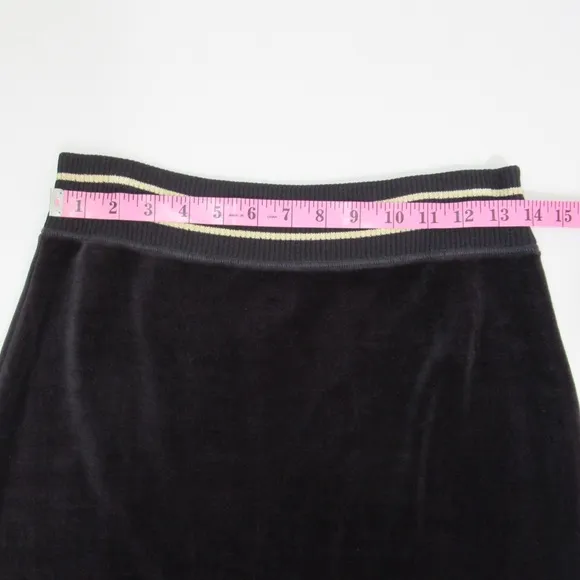 Escada Black Velvet Pencil Skirt Size Small 36 NWT