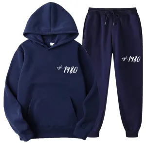 Est. 1980 "Navee Bleu" Hoodie SweatSuit