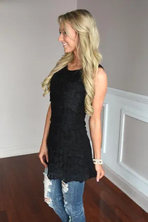 Feeling Fancy Lace Tank