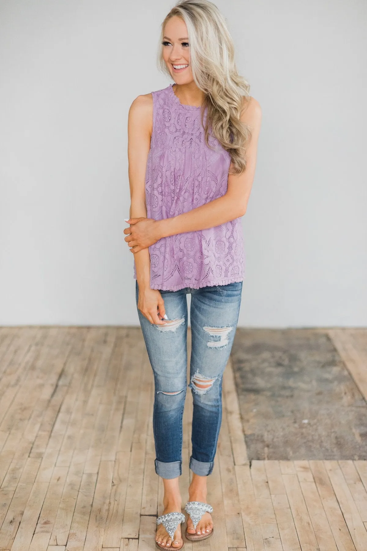 Feelings for You Tank Top - Lavender