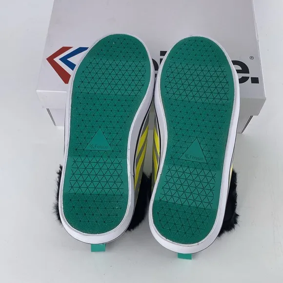 Feiyue Delta Mid Animal (Gorilla) Grey/Yellow/Green Youth Kids Sz‎ 3 NIB