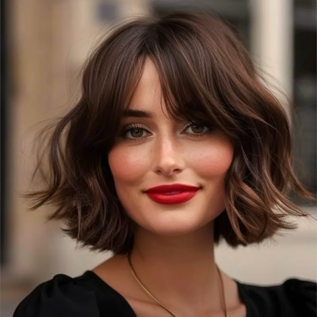 French Bob | Lace Front Luxury Synthetic Wig | 8" Inch | Invisible Layer Collection
