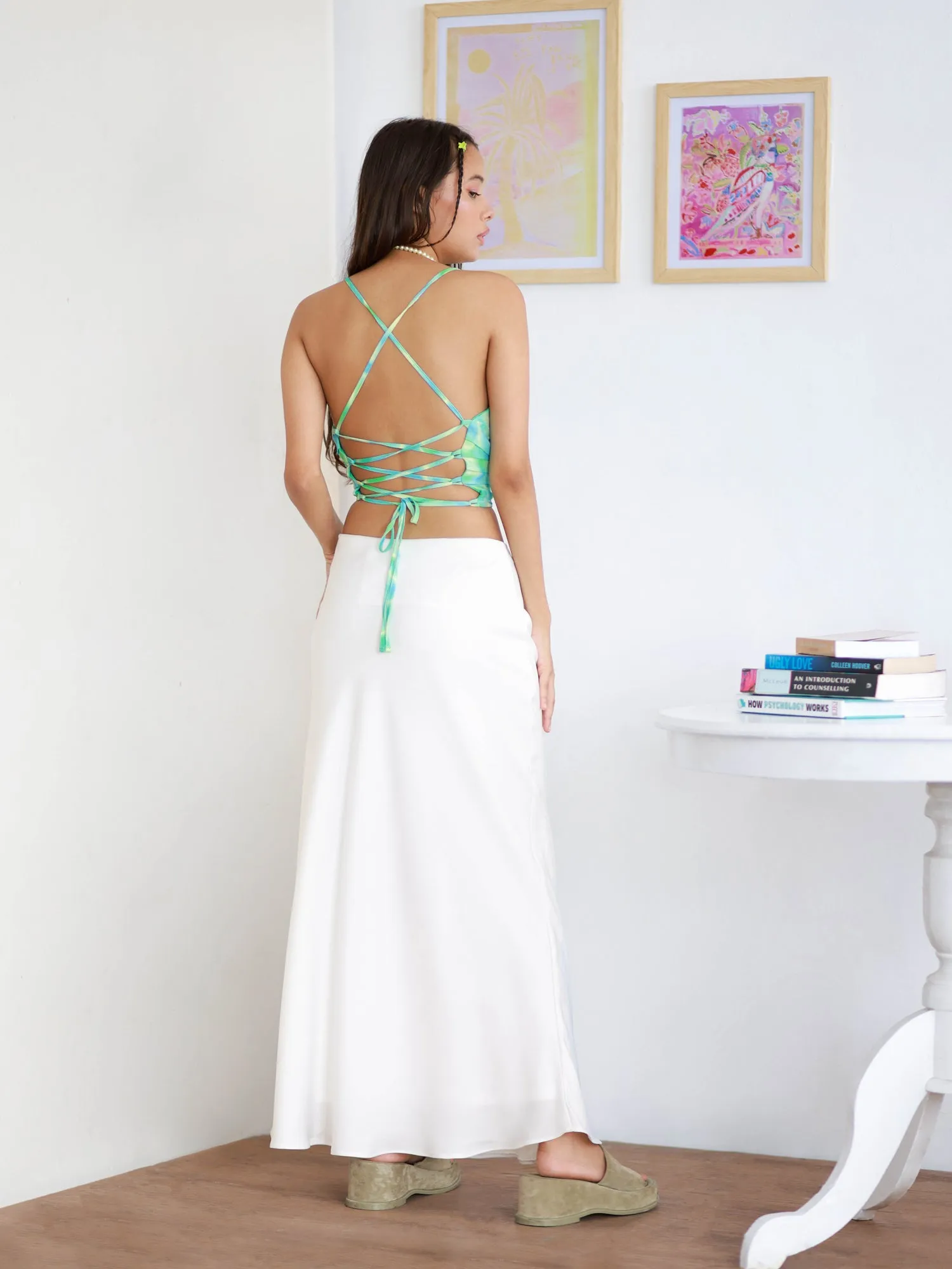 Front Pleated Back Tieup  Top