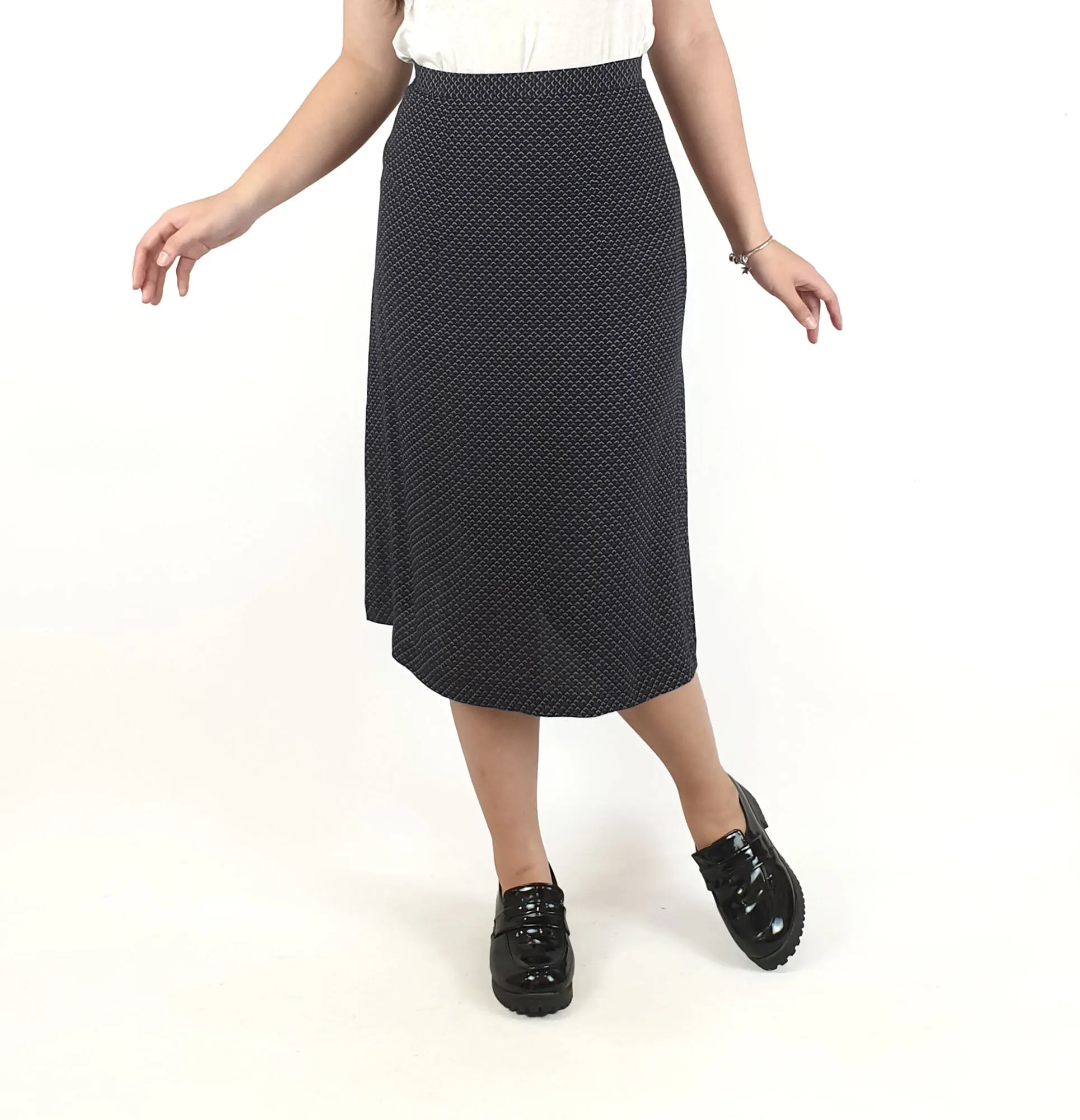 Funkis navy print skirt size XS