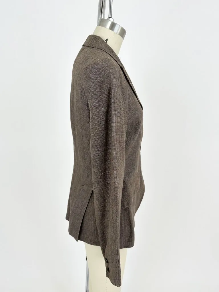 G Gigli Linen Woven Blazer