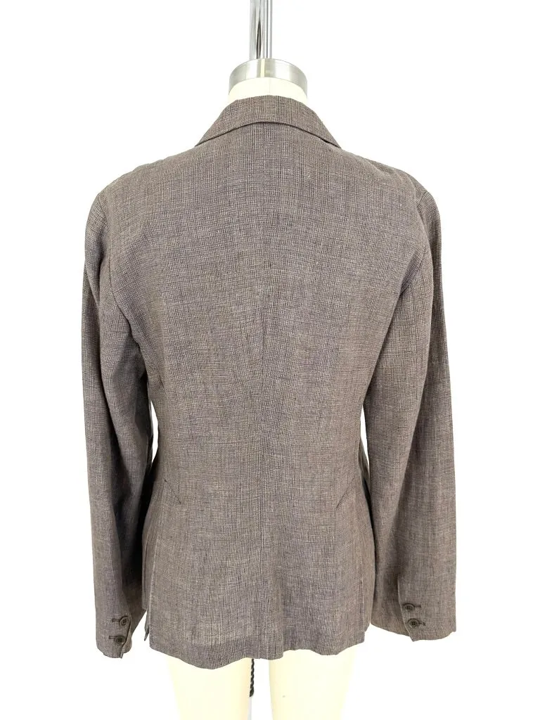 G Gigli Linen Woven Blazer