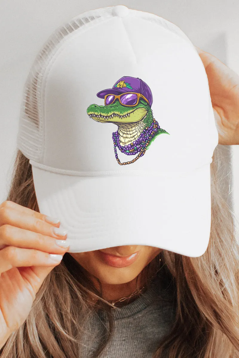 Gator Gras Foam Mesh Back Trucker Cap