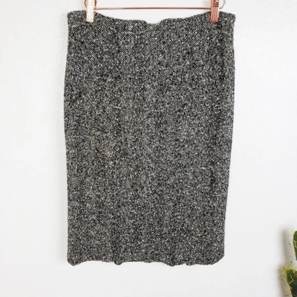 GERARD DAREL France Tweed Boucle Wool Pencil Skirt size 38 US 6 Career Office