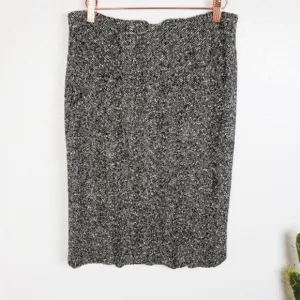 GERARD DAREL France Tweed Boucle Wool Pencil Skirt size 38 US 6 Career Office