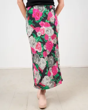 glass skirt - black multi