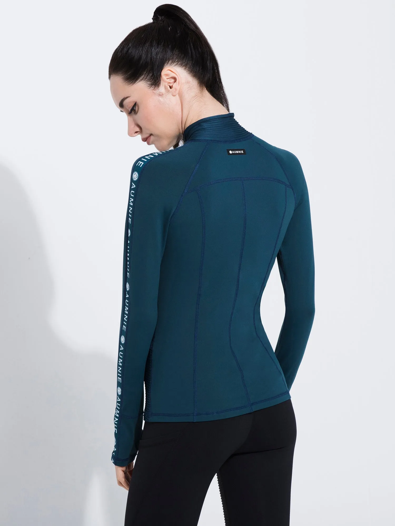HALF ZIP LOGO TOP, LAKE