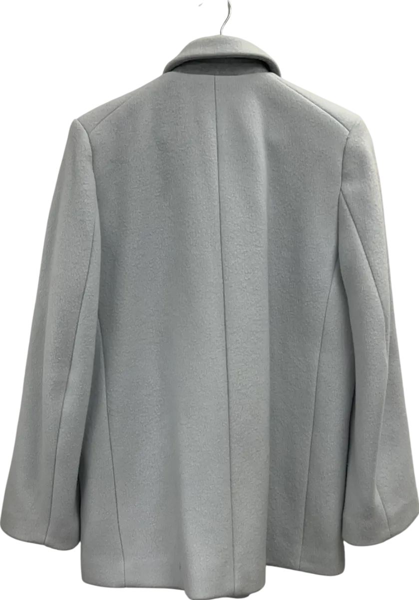 H&M Blue Wool Blend Coat UK S