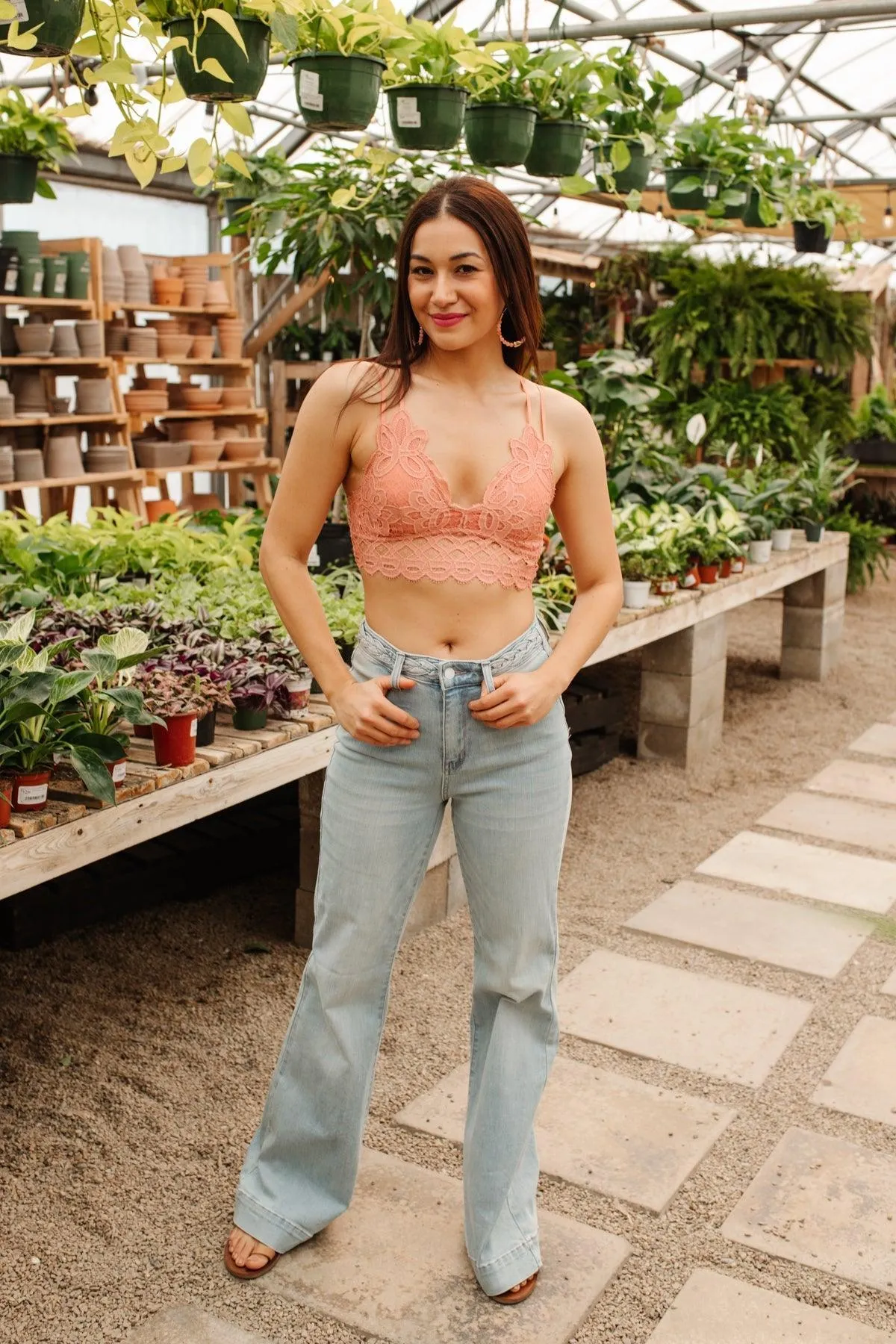 Hazel Blues® | So This is Love Bralette in Coral Haze