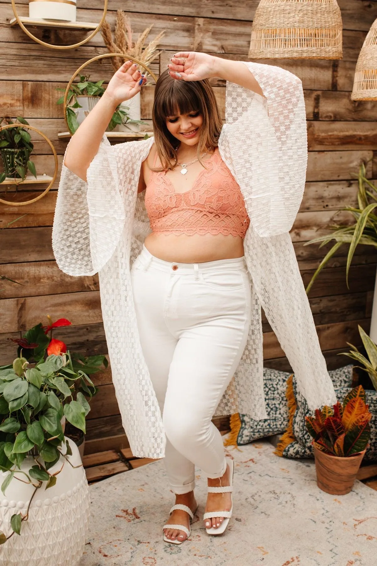 Hazel Blues® | So This is Love Bralette in Coral Haze