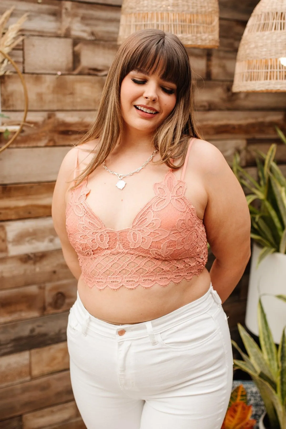 Hazel Blues® | So This is Love Bralette in Coral Haze