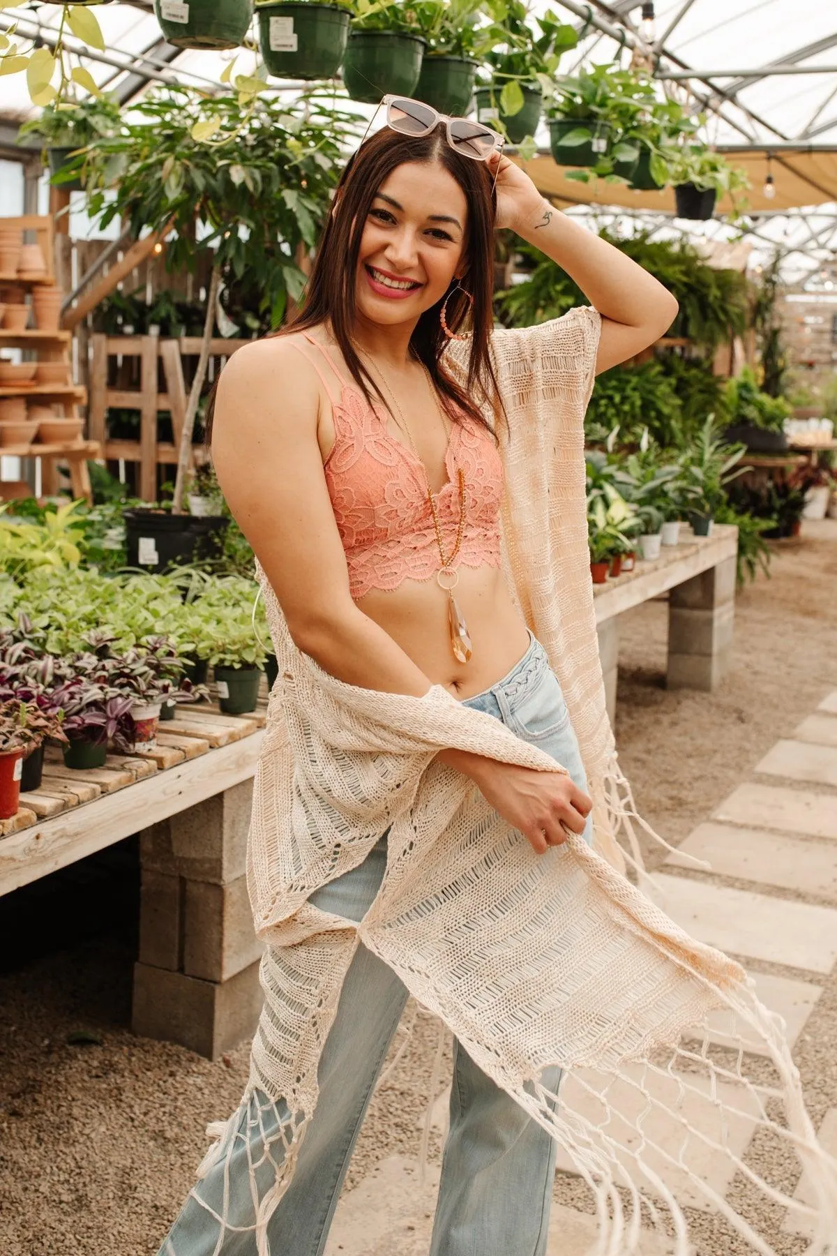 Hazel Blues® | So This is Love Bralette in Coral Haze