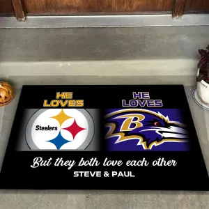 Home Sweet Home - Anti Slip Indoor Doormat - Customized Doormat for Steve and Paul