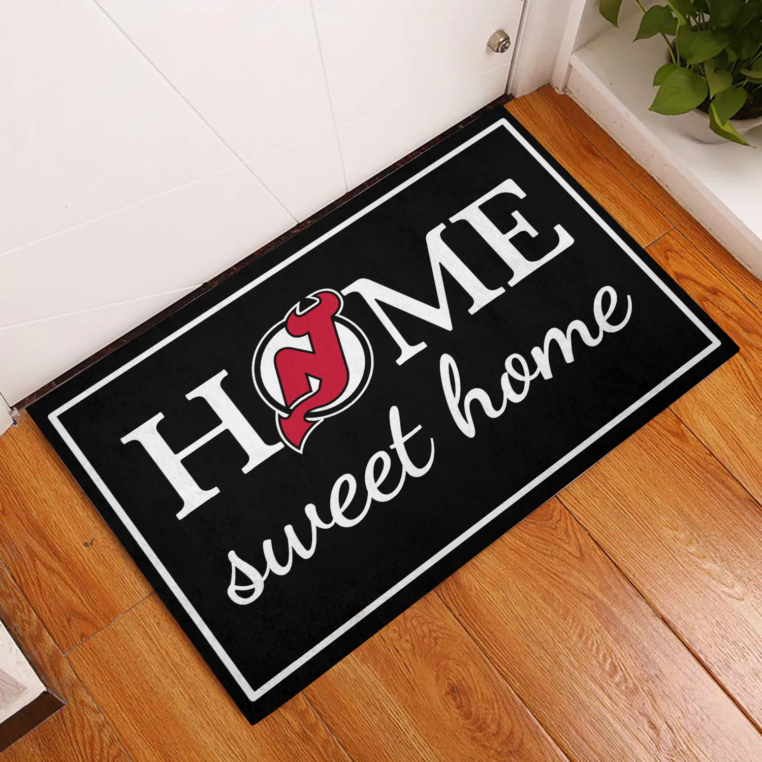 Home Sweet Home - New Jersey DV Hockey - Anti Slip Indoor Doormat