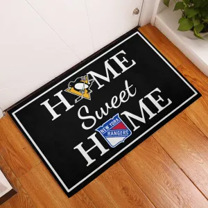 Home Sweet Home - Pittsburgh PG And New York RG Hockey - Anti Slip Indoor Doormat