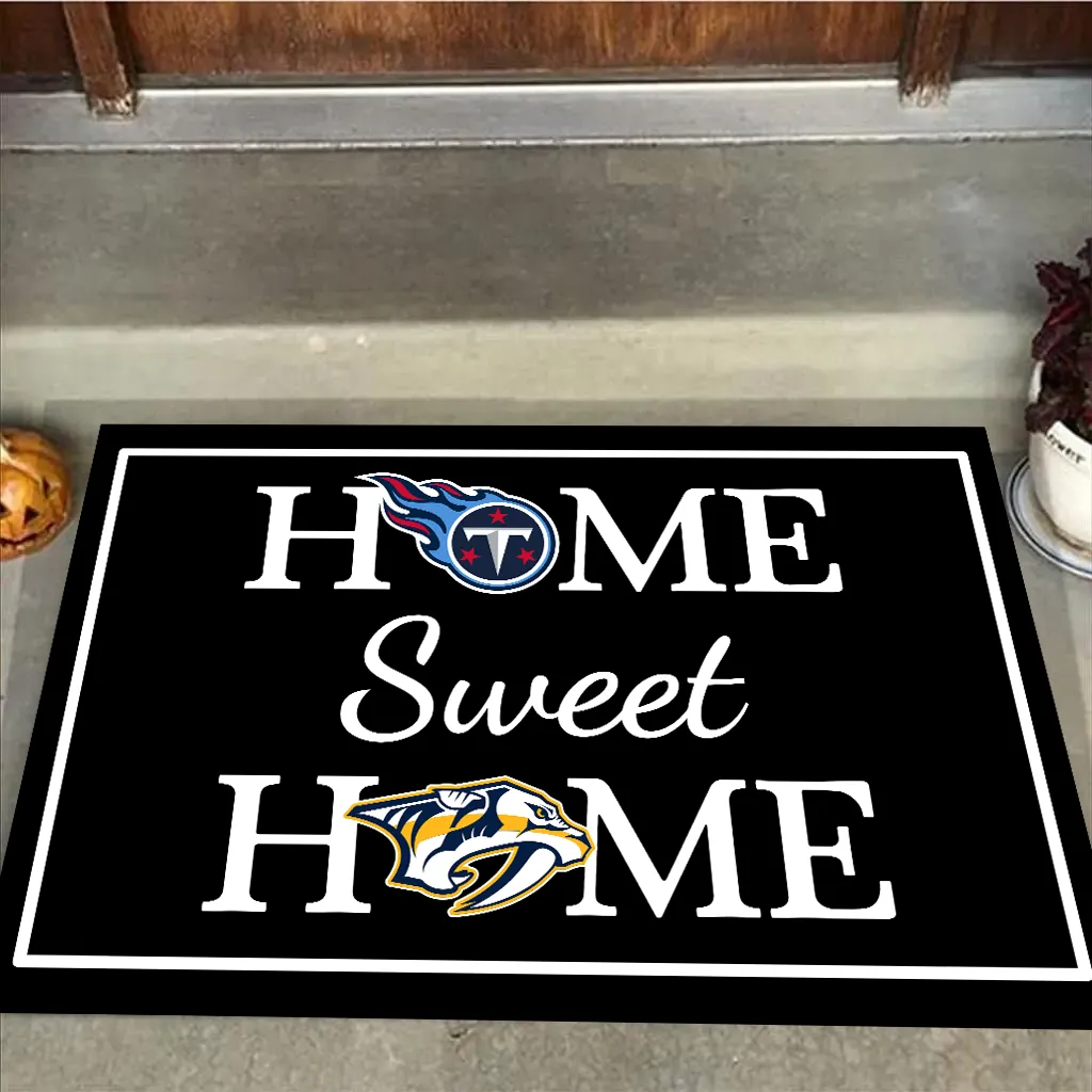 Home Sweet Home - Tennessee TT And Nashville PRDT - Anti Slip Indoor Doormat