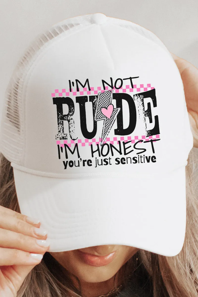 Honesty Overload Foam Mesh Back Trucker Cap