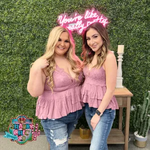 Instant Attraction Top - Rose