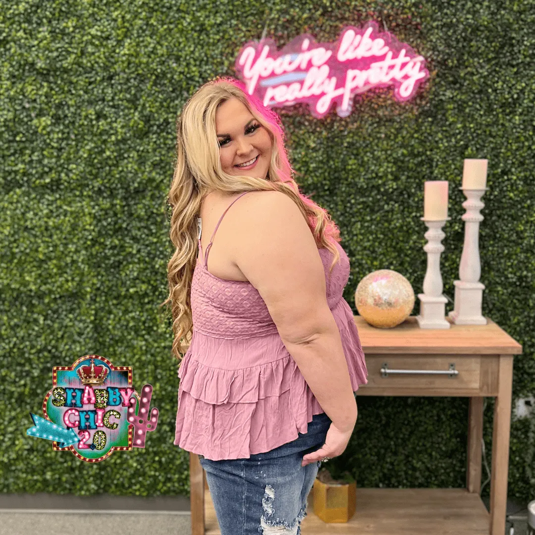 Instant Attraction Top - Rose