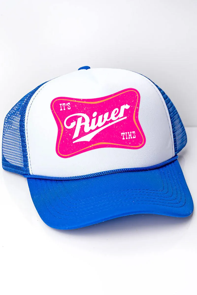 It's River Time Foam Mesh Back Trucker Cap