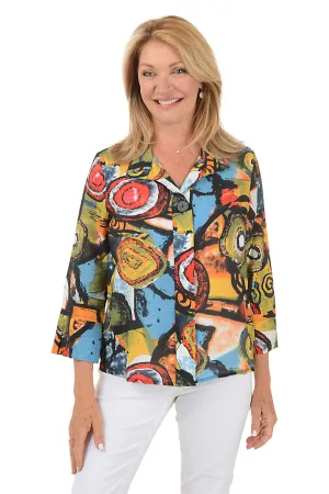 Jazzy Button-Front Shirt