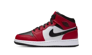 Jordan 1 Mid "Chicago Black Toe" Grade School (Worn)