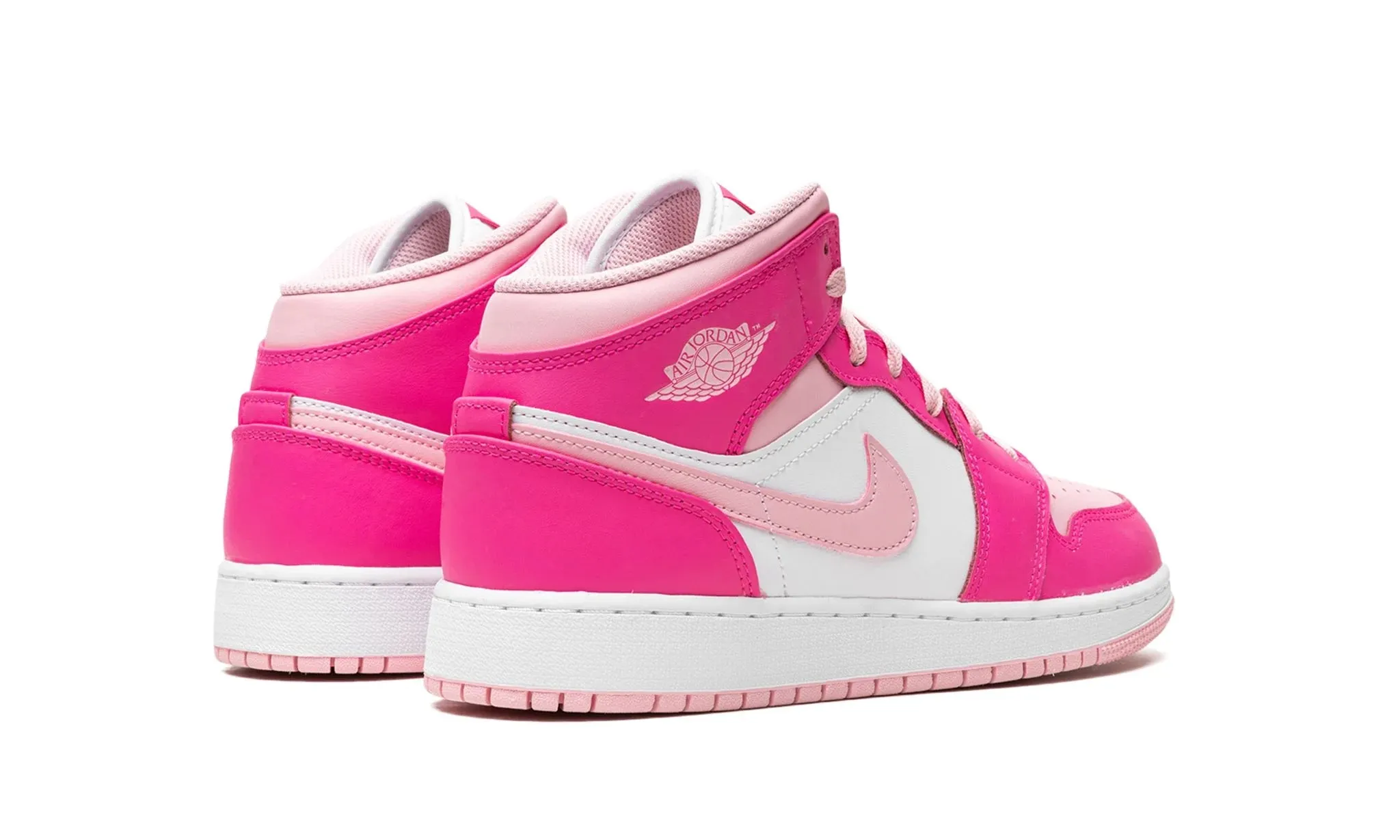 Jordan 1 Mid "Fierce Pink" Grade School