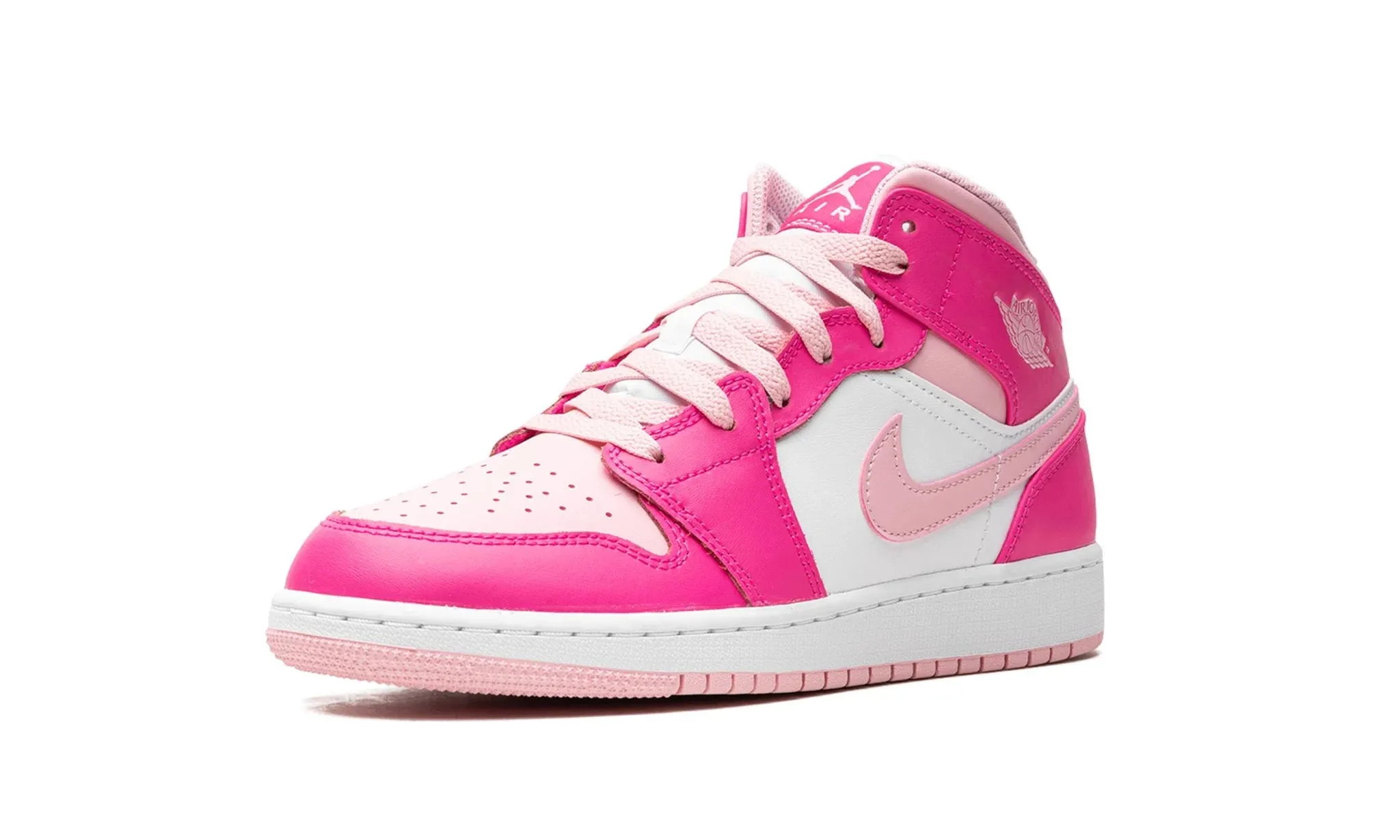 Jordan 1 Mid "Fierce Pink" Grade School