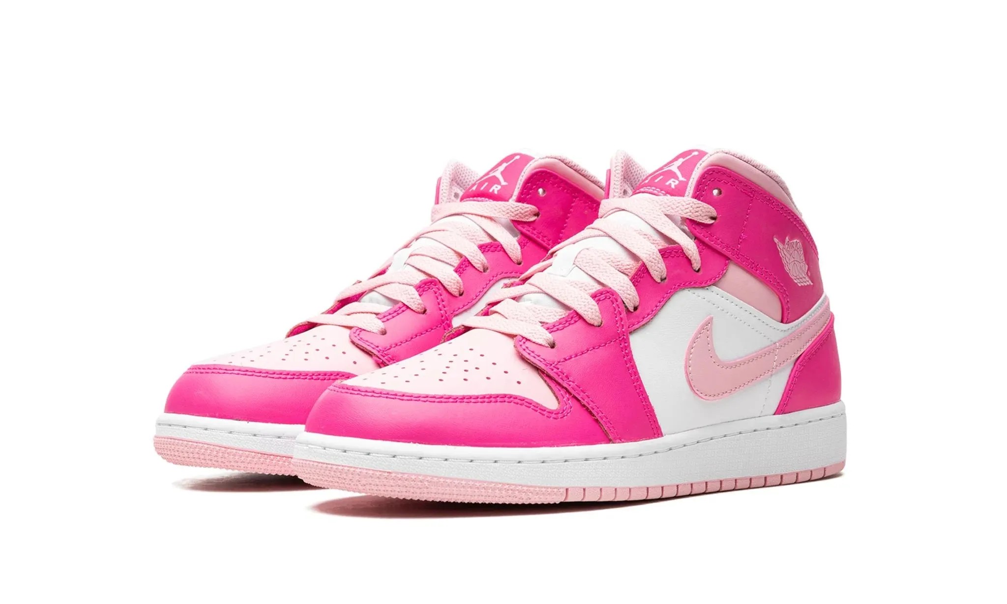 Jordan 1 Mid "Fierce Pink" Grade School