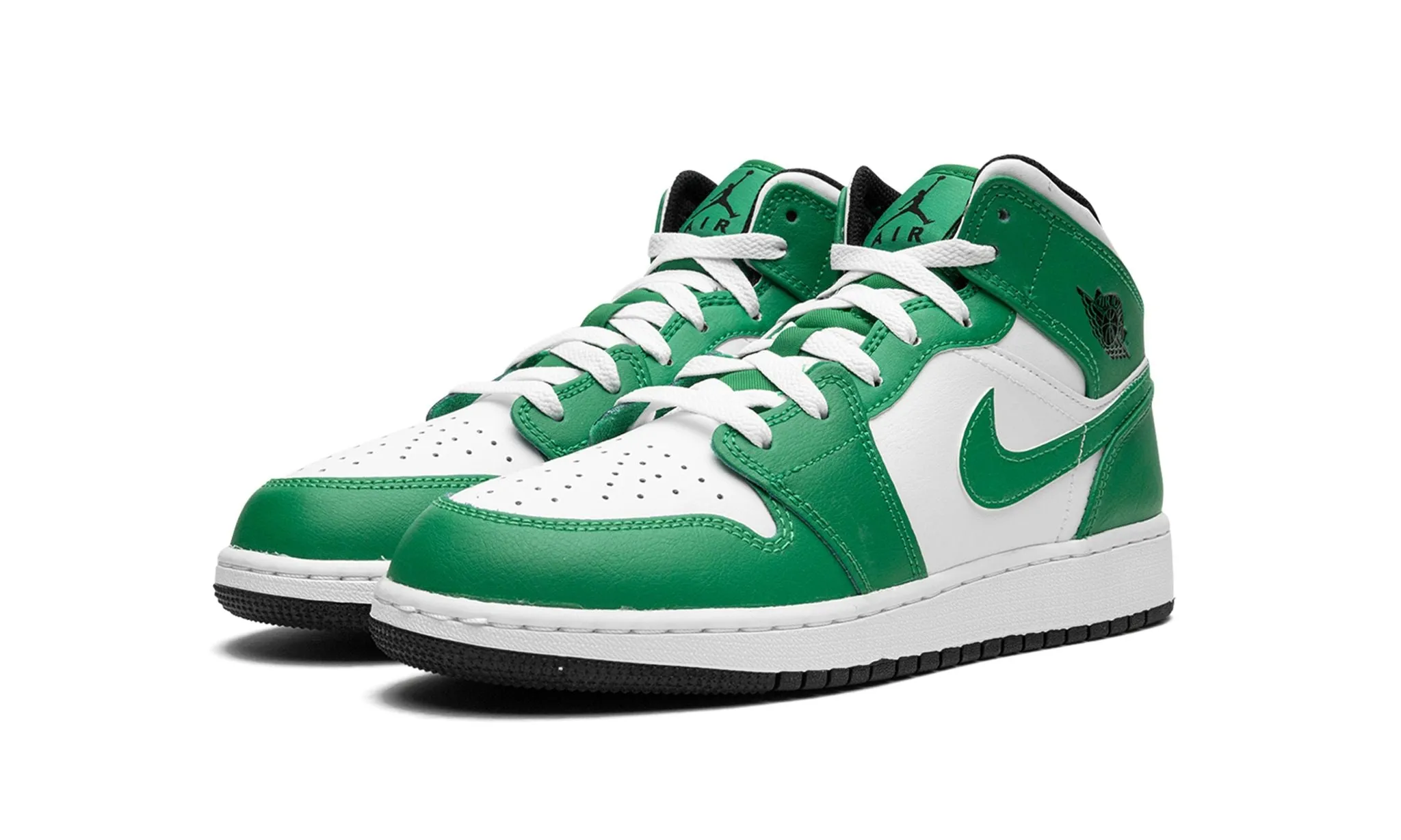 Jordan 1 Mid "Lucky Green" Grade School