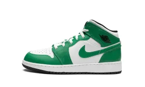 Jordan 1 Mid "Lucky Green" Grade School