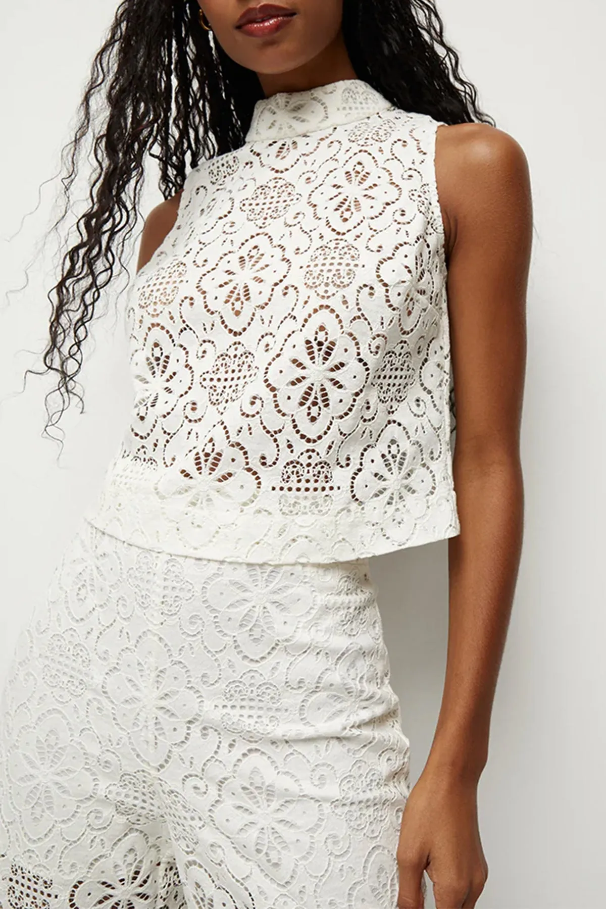 Katmai Lace Top in Off White