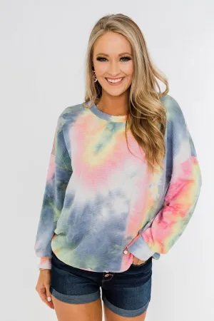 Keep Me Close Tie Dye Pullover Top- Multi-Color