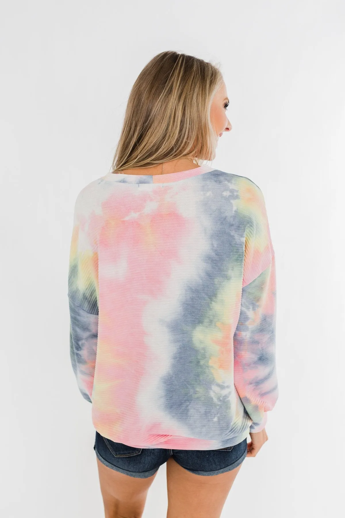 Keep Me Close Tie Dye Pullover Top- Multi-Color