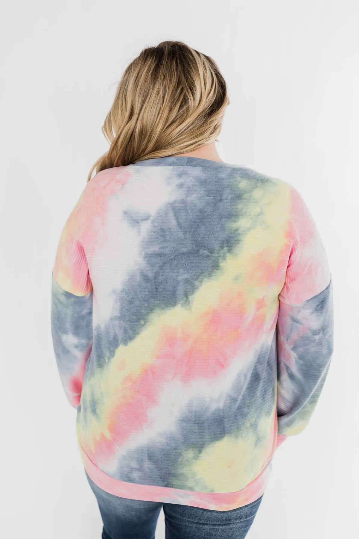 Keep Me Close Tie Dye Pullover Top- Multi-Color