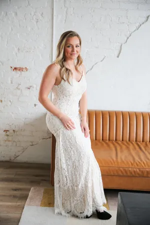 Lace and Princess Bodice Dress Rental - Size Small