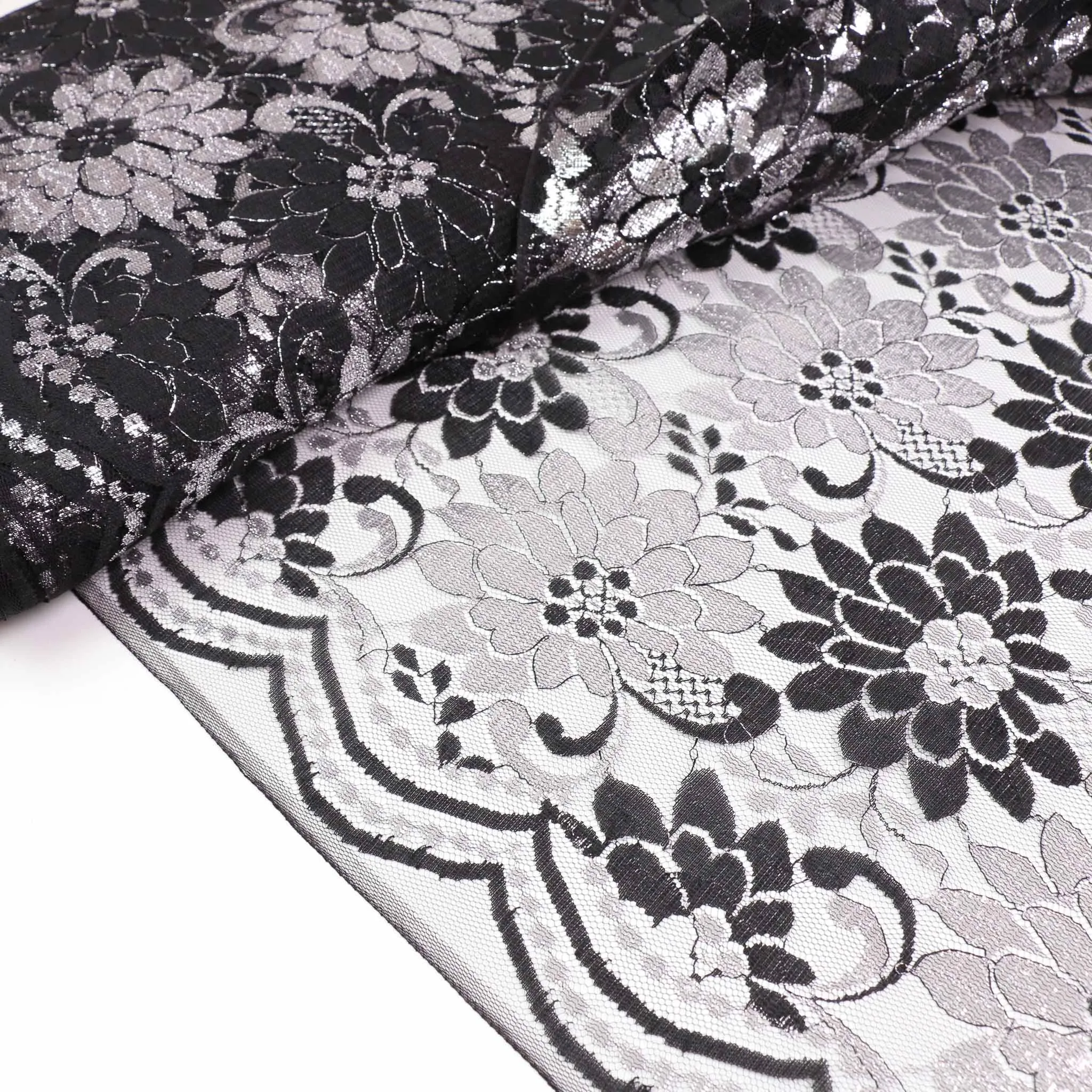 Lace - Black, silver