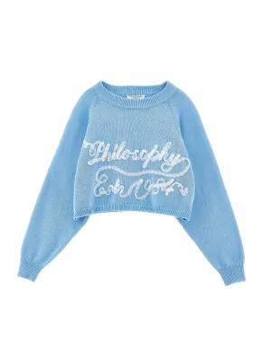 Lace print top by Philosophy