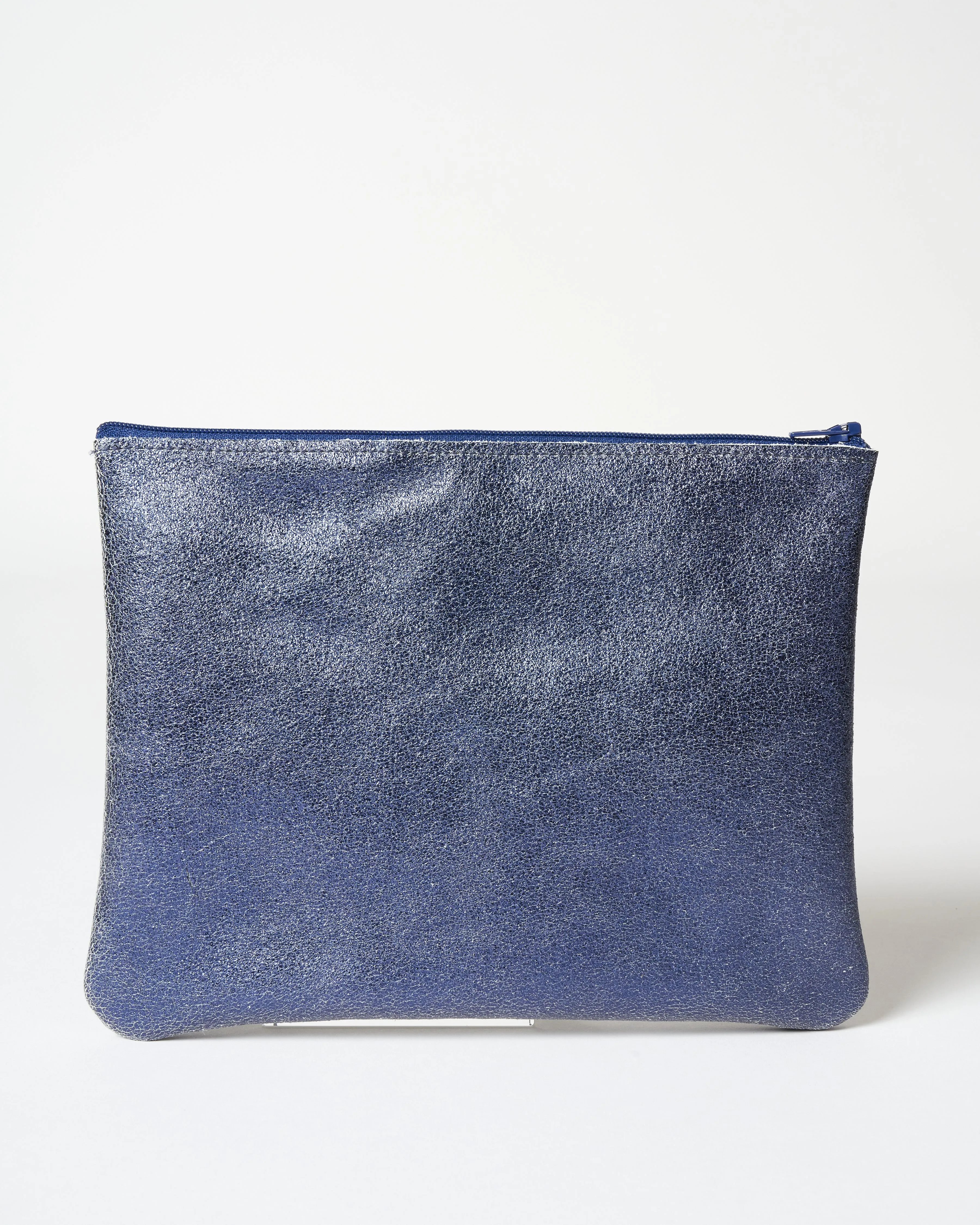 large zip pouch - sparkle black/navy
