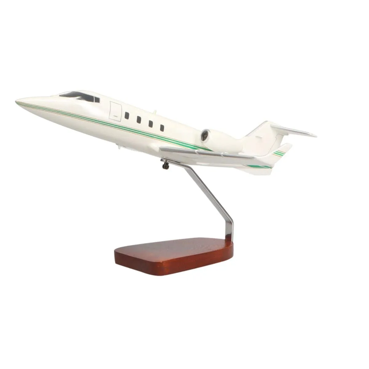 Learjet 55 Large Mahogany Model