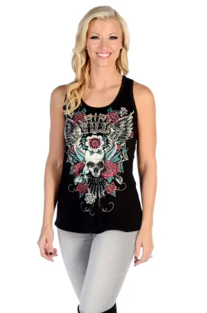 Liberty Wear Collection Tops: Tank Devilish Lace Back