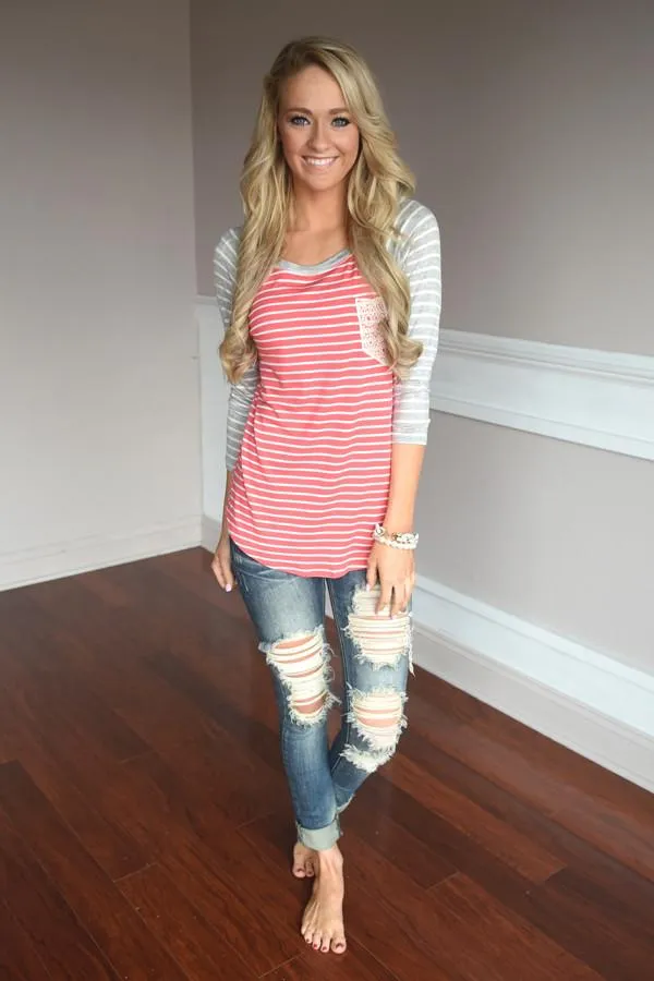 Life in Stripes ~ Coral