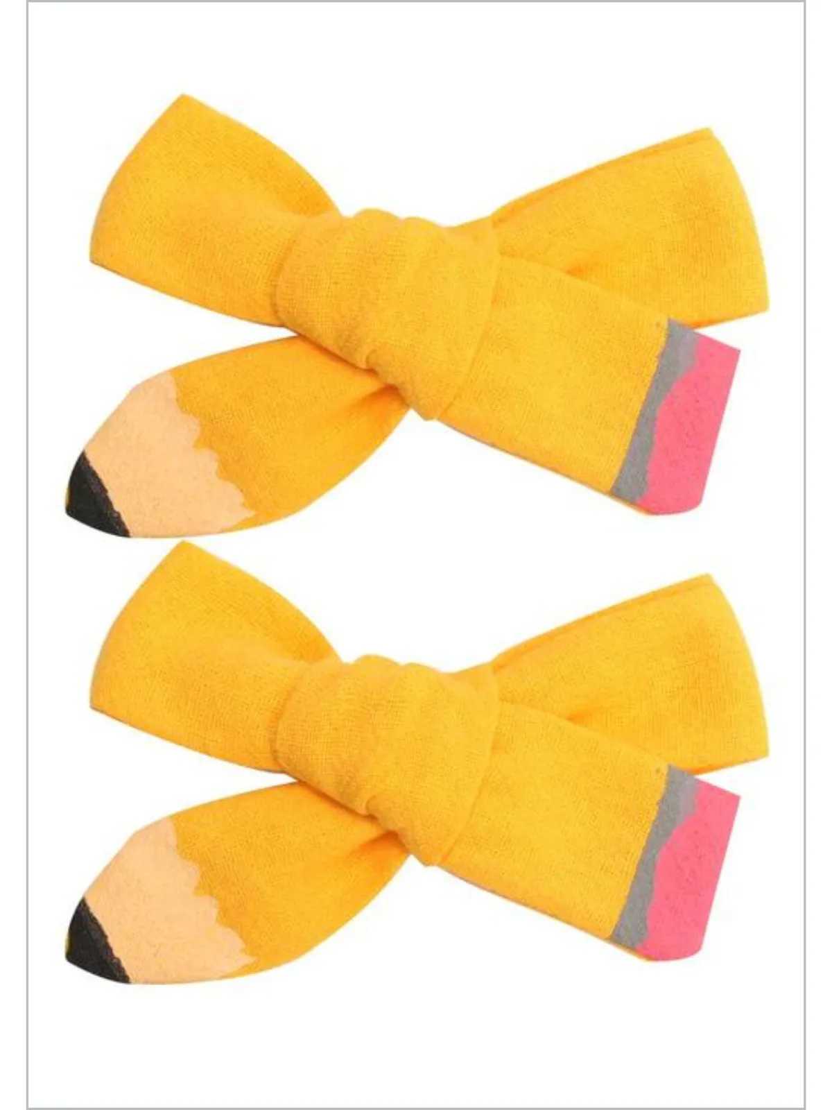 Lil' Miss Scholar Pencil Ribbon Hair Bows
