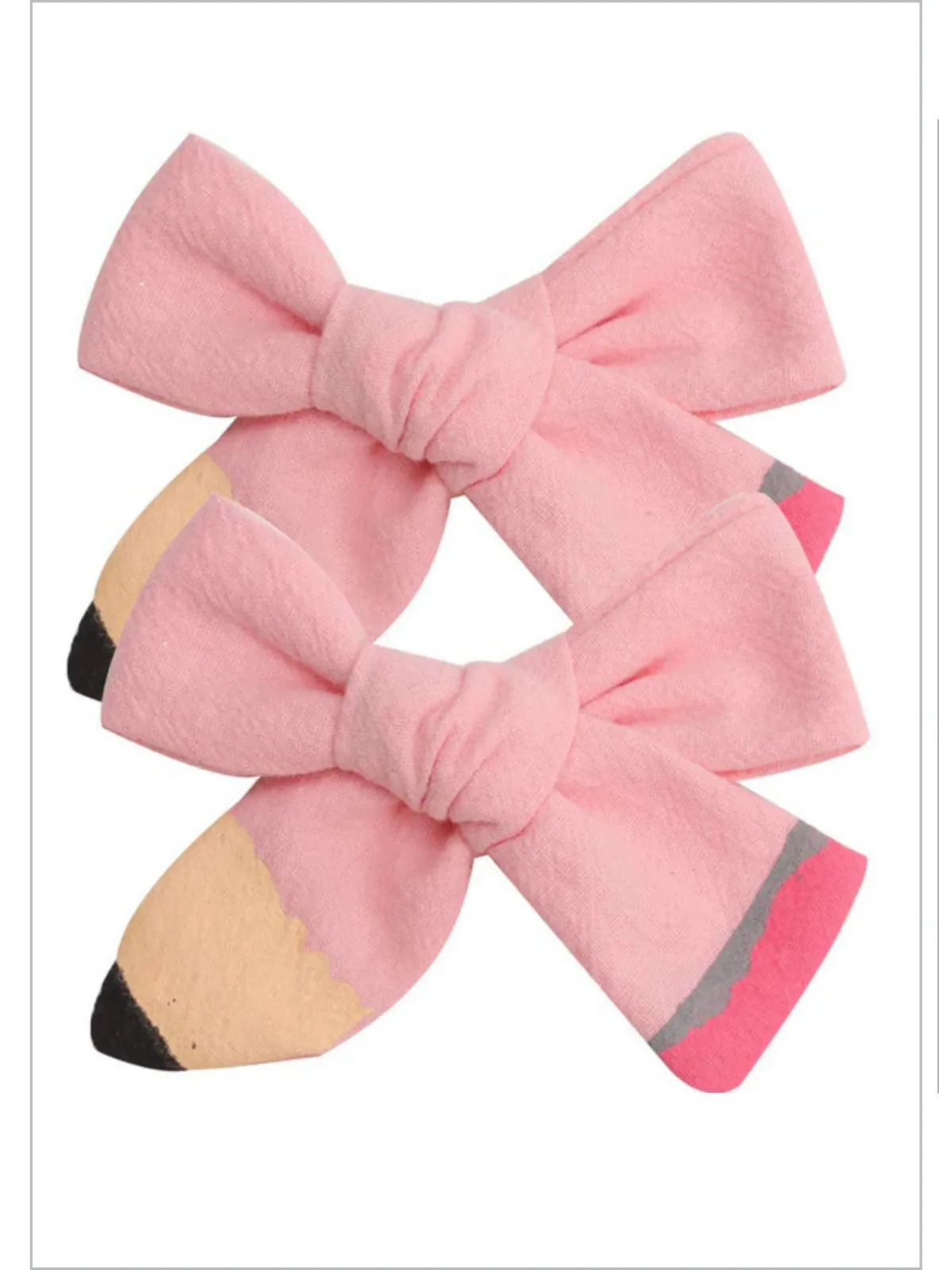 Lil' Miss Scholar Pencil Ribbon Hair Bows