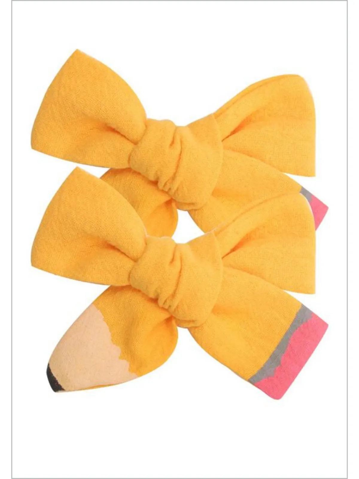 Lil' Miss Scholar Pencil Ribbon Hair Bows