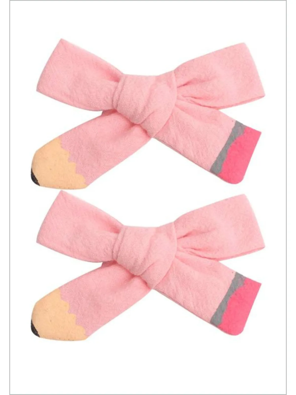 Lil' Miss Scholar Pencil Ribbon Hair Bows